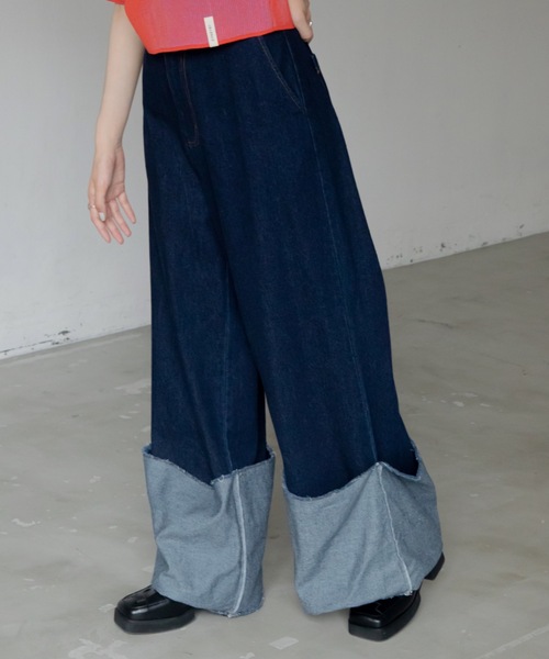 ロールアップストレートデニムパンツ（デニムパンツ）｜VACANCY 