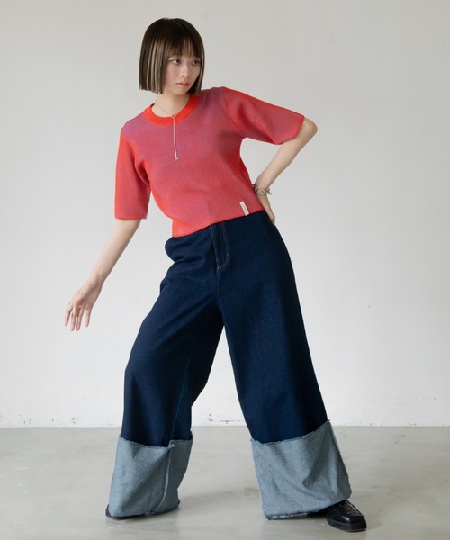 VACANCY（ヴァカンシー）の「ロールアップストレートデニムパンツ