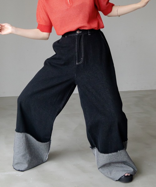 VACANCY（ヴァカンシー）の「ロールアップストレートデニムパンツ