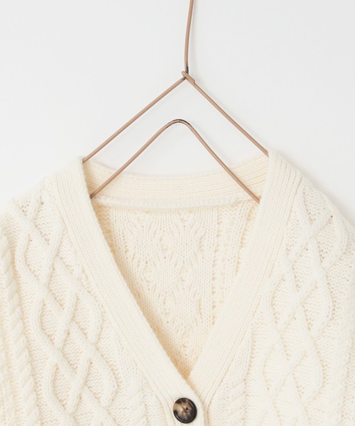 LOWRYS FARM(ローリーズファーム)の「5Gケーブルカーディガン 965467(カーディガン/ボレロ・キッズ・イエロー/チャコールグレー/ブルー/アイボリー・110cm/120cm/130cm/150cm/140cm)」の22枚目の写真