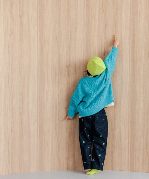 LOWRYS FARM(ローリーズファーム)の「5Gケーブルカーディガン 965467(カーディガン/ボレロ・キッズ・イエロー/チャコールグレー/ブルー/アイボリー・110cm/120cm/130cm/150cm/140cm)」の11枚目の写真