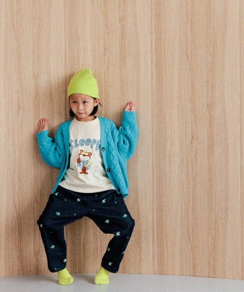 LOWRYS FARM(ローリーズファーム)の「5Gケーブルカーディガン 965467(カーディガン/ボレロ・キッズ・イエロー/チャコールグレー/ブルー/アイボリー・110cm/120cm/130cm/150cm/140cm)」の9枚目の写真