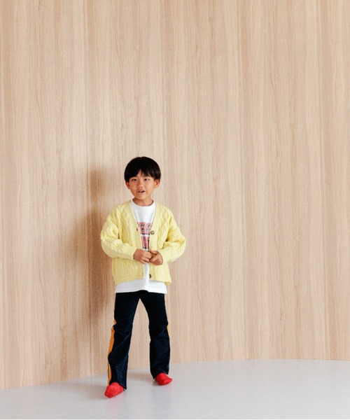 LOWRYS FARM(ローリーズファーム)の「5Gケーブルカーディガン 965467(カーディガン/ボレロ・キッズ・イエロー/チャコールグレー/ブルー/アイボリー・110cm/120cm/130cm/150cm/140cm)」の14枚目の写真