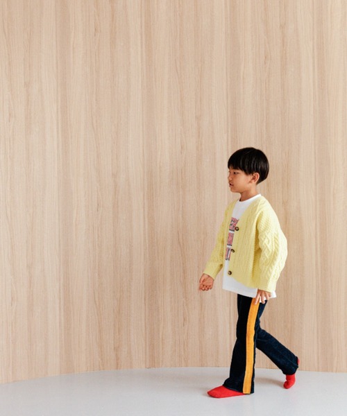 LOWRYS FARM(ローリーズファーム)の「5Gケーブルカーディガン 965467(カーディガン/ボレロ・キッズ・イエロー/チャコールグレー/ブルー/アイボリー・110cm/120cm/130cm/150cm/140cm)」の15枚目の写真
