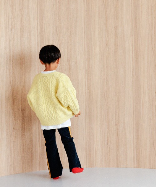 LOWRYS FARM(ローリーズファーム)の「5Gケーブルカーディガン 965467(カーディガン/ボレロ・キッズ・イエロー/チャコールグレー/ブルー/アイボリー・110cm/120cm/130cm/150cm/140cm)」の17枚目の写真