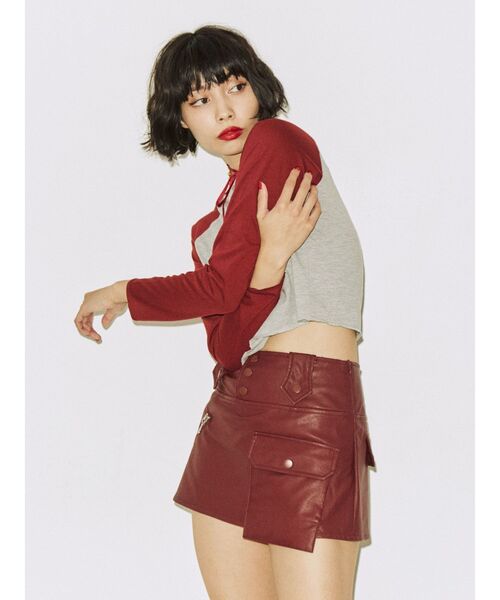 jouetie（ジュエティ）の「ラグランフィットカットソー【ラグランロンT】（Tシャツ/カットソー・レディース・オフホワイト/イエロー/グレー・MEDIUM）」の20枚目の写真