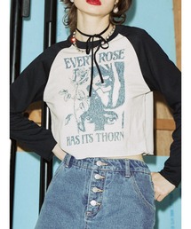 jouetie | ラグランフィットカットソー【ラグランロンT】(Tシャツ/カットソー)