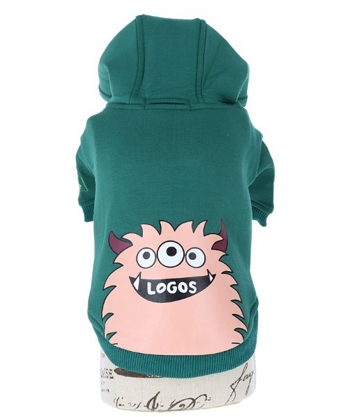 LOGOS（ロゴス）の「LOGOS/もちのびモンスターパーカー（ペットウェア・メンズ・グリーン/イエロー・2L/L/XS/S/3L/M）」の8枚目の写真