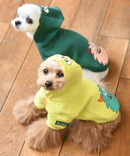 LOGOS（ロゴス）の「LOGOS/もちのびモンスターパーカー（ペットウェア・メンズ・グリーン/イエロー・2L/L/XS/S/3L/M）」の15枚目の写真