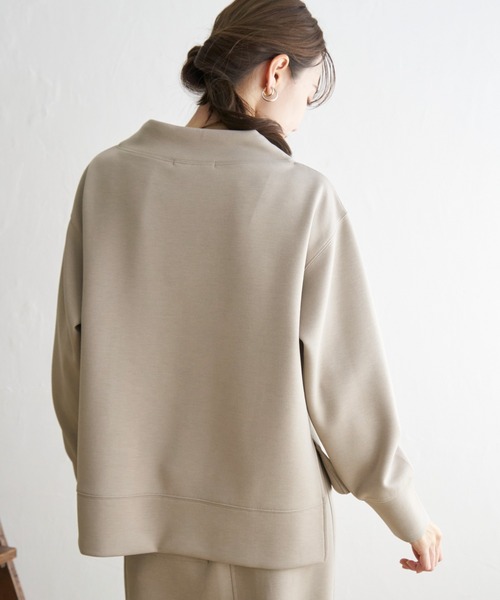 ikka（イッカ）の「【セットアップ対応／親子コーデ】GOKU楽ダンボールニットスピンドルプルオーバー（スウェット・レディース・ベージュ/モカ/ダークグリーン/ピンク/ブラック/スカイブルー・M/S/L）」の15枚目の写真