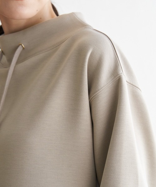 ikka（イッカ）の「【セットアップ対応／親子コーデ】GOKU楽ダンボールニットスピンドルプルオーバー（スウェット・レディース・ベージュ/モカ/ダークグリーン/ピンク/ブラック/スカイブルー・M/S/L）」の19枚目の写真