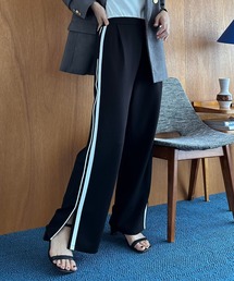 サイドラインジャージートラックパンツ