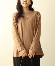 leswel | 【L～5L 大きいサイズ】スムースバックシャンカットソー(Tシャツ/カットソー)