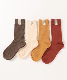 「kakko」 | レディース ラベルソックス 4足セット(ソックス/靴下)