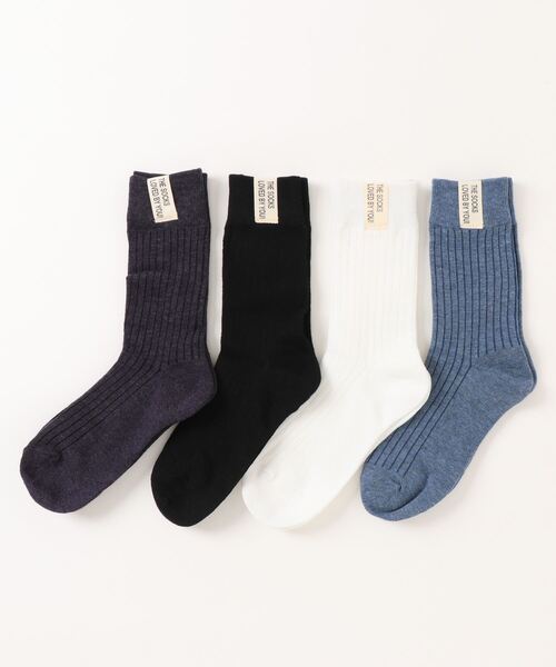 「kakko」(カッコ)の「レディース ラベルソックス 4足セット(ソックス/靴下・レディース・B/D/A/C/E/F・FREE)」の6枚目の写真