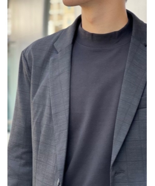 Perfect Suit FActory（パーフェクトスーツファクトリー）の「モックネック ロンＴシャツ　ホワイト/ブラック/ブラウン/グリーン（Tシャツ/カットソー・メンズ・ブラウン/ホワイト/ブラック/グリーン・M/L/LL）」の22枚目の写真