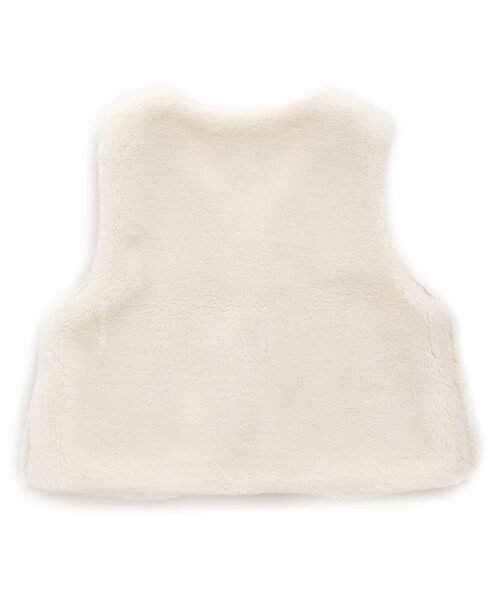 apres les cours（アプレレクール）の「ふわもこボアベスト（ベスト・キッズ・ベージュ/アイボリー・100/140/120）」の4枚目の写真