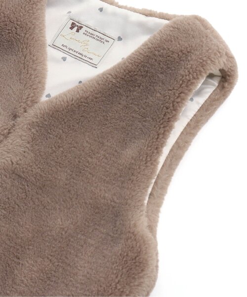 apres les cours（アプレレクール）の「ふわもこボアベスト（ベスト・キッズ・ベージュ/アイボリー・100/140/120）」の6枚目の写真