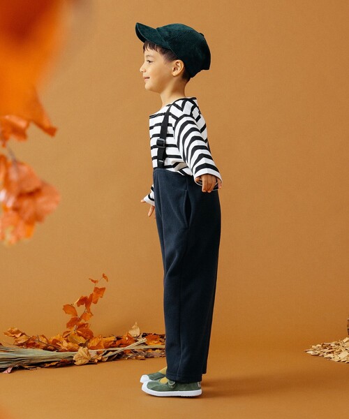 B:MING by BEAMS（ビーミングバイビームス）の「B:MING by BEAMS / フリース オーバーオール（100~140cm）（サロペット/オーバーオール・キッズ・ネイビー/ブラック・110/100/140/120/130）」の5枚目の写真