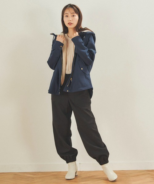 Droite lautreamont（ドロワットロートレアモン）の「杢調サージカーゴパンツ≪洗濯機で洗える≫（カーゴパンツ・レディース・オフホワイト/ブラック/ピンク・M）」の16枚目の写真