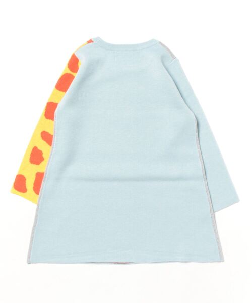 ami amie(アミアミ)の「キリンワンピース(ワンピース・キッズ・サックスブルー/ピンク・115cm/130cm/85cm/100cm)」の8枚目の写真