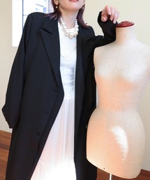 ULEULA | ベストレイヤードロングジャケット(テーラードジャケット)