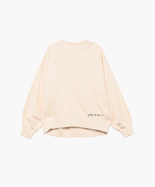 To b. by agnes b.（トゥービーバイアニエスベー）の「WEB限定 ロゴ コットン ボリュームスリーブ スウェットプルオーバー（スウェット・レディース・ホワイト系その他・38/40）」の9枚目の写真