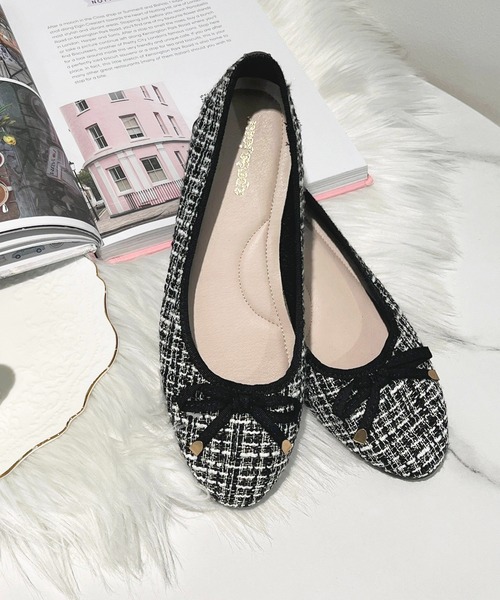 apres jour（アプレジュール）の「アソートバレエシューズ【ZOZOTOWN限定アイテム】（バレエシューズ・レディース・ブラック系その他2/アイボリー/ブラック系その他/ブラック/ボルドー/ピンク系その他・MEDIUM/SMALL/X-LARGE/LARGE）」の4枚目の写真