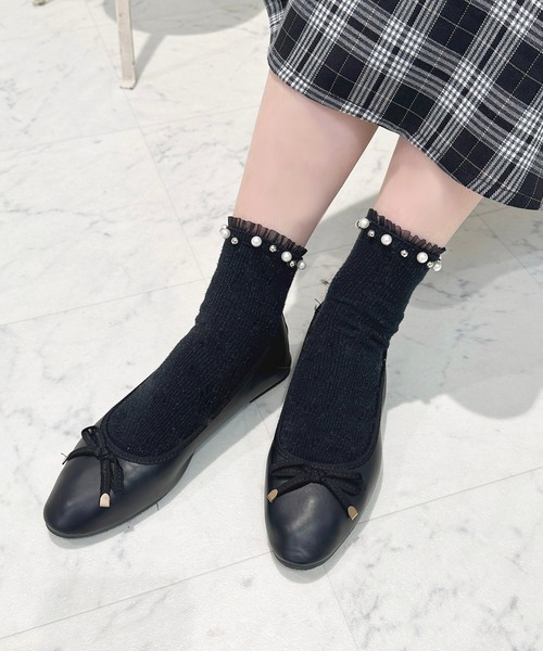 apres jour（アプレジュール）の「アソートバレエシューズ【ZOZOTOWN限定アイテム】（バレエシューズ・レディース・ブラック系その他2/アイボリー/ブラック系その他/ブラック/ボルドー/ピンク系その他・MEDIUM/SMALL/X-LARGE/LARGE）」の7枚目の写真