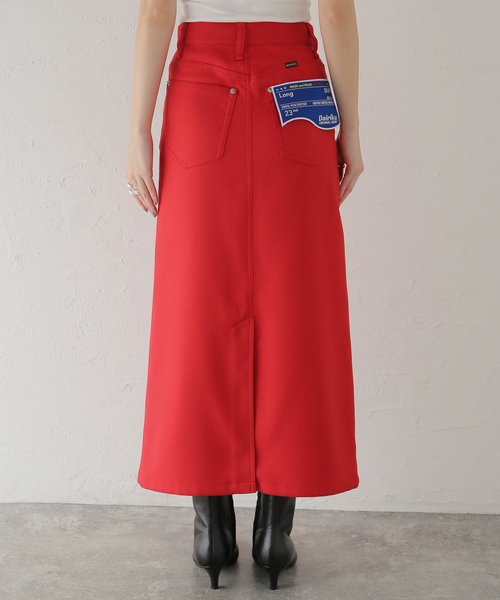 DAIRIKU(ダイリク)の「【DAIRIKU / ダイリク】Long Polyester Skirt(スカート・レディース・レッド・23)」の6枚目の写真