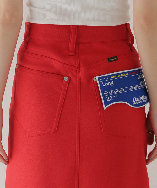 DAIRIKU(ダイリク)の「【DAIRIKU / ダイリク】Long Polyester Skirt(スカート・レディース・レッド・23)」の8枚目の写真