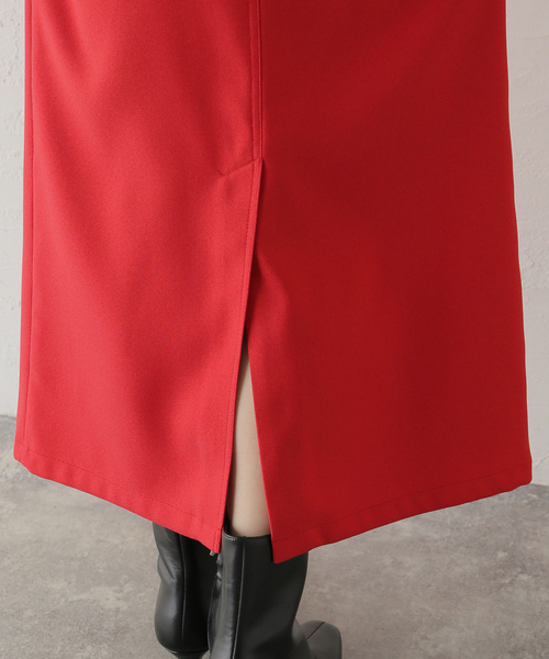 DAIRIKU(ダイリク)の「【DAIRIKU / ダイリク】Long Polyester Skirt(スカート・レディース・レッド・23)」の11枚目の写真