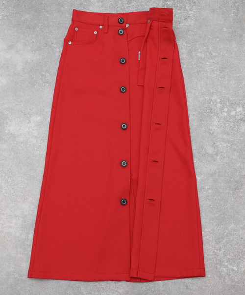 DAIRIKU(ダイリク)の「【DAIRIKU / ダイリク】Long Polyester Skirt(スカート・レディース・レッド・23)」の16枚目の写真