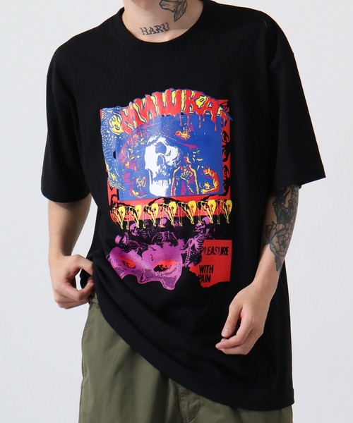 MISHKA（ミシカ）の「MISHKA MISHKA T-SHIRT グラフィックプリント 半袖 Tシャツ（Tシャツ/カットソー・メンズ・サンドベージュ/ダークブラウン/ブラック/ホワイト/ブラック系その他5/ホワイト系その他2/ホワイト系その他3/ホワイト系その他/ブラック系その他2/ブラック系その他4/ブラック系その他/ブラック系その他3/チャコールグレー/ホワイト系その他5/ホワイト系その他4/ライトオリーブ・M/XL/L/2XL）」の9枚目の写真