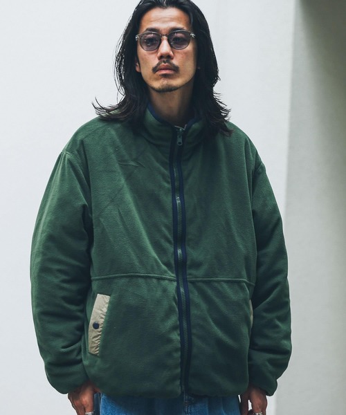 URBAN RESEARCH Sonny Label（アーバンリサーチサニーレーベル）の「裏フリースリバーシブルブルゾン（ブルゾン・メンズ・ベージュ系その他/ブラック/グリーン・LARGE/MEDIUM）」の22枚目の写真