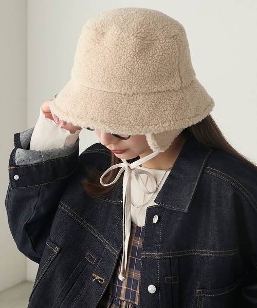 ぽぽん様【新品・未使用】Moncler ボア バケットハット 楽天市場】バケットハット（ブランドモンクレール）（帽子