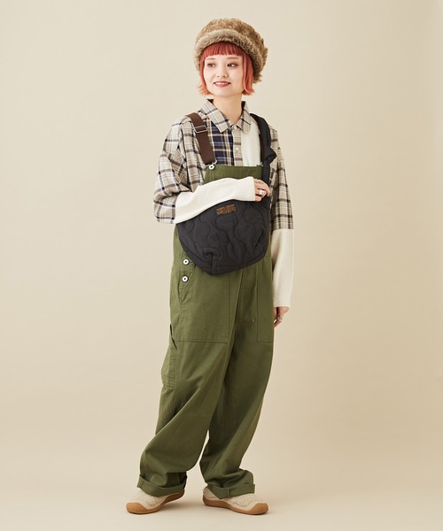 CUBE SUGAR（キューブシュガー）の「ナイロンキルトショルダーバッグ（ショルダーバッグ・レディース・ホワイト/カーキ/ブラック/オレンジ・M）」の13枚目の写真