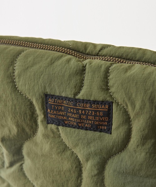 CUBE SUGAR（キューブシュガー）の「ナイロンキルトショルダーバッグ（ショルダーバッグ・レディース・ホワイト/カーキ/ブラック/オレンジ・M）」の19枚目の写真