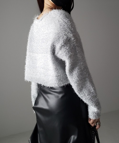 ella_selectshop　ニットトップス S-LL/セットアップ可】インせず着られる さらっとなめらかニット