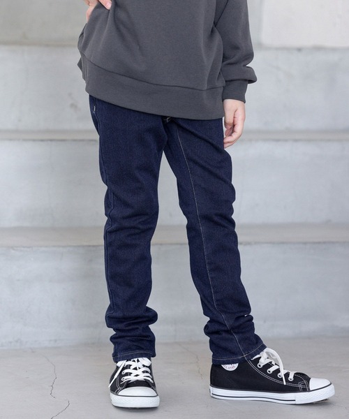 GLOBAL WORK（グローバルワーク）の「あったかスゴラクスキニー/970776（デニムパンツ・キッズ・ネイビー/ブルー/その他/ブラック/ライトブルー・100cm/120cm/130cm/160cm/140cm/110cm/150cm）」の3枚目の写真