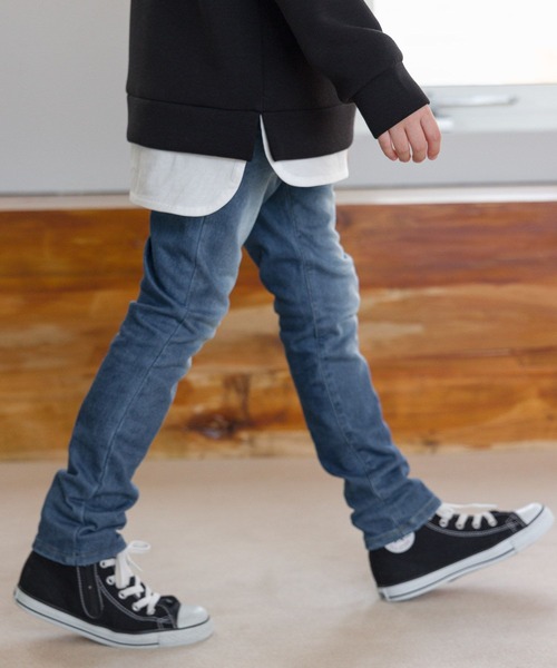 GLOBAL WORK（グローバルワーク）の「あったかスゴラクスキニー/970776（デニムパンツ・キッズ・ネイビー/ブルー/その他/ブラック/ライトブルー・100cm/120cm/130cm/160cm/140cm/110cm/150cm）」の22枚目の写真