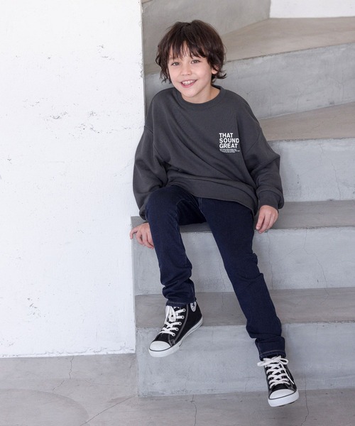 GLOBAL WORK（グローバルワーク）の「あったかスゴラクスキニー/970776（デニムパンツ・キッズ・ネイビー/ブルー/その他/ブラック/ライトブルー・100cm/120cm/130cm/160cm/140cm/110cm/150cm）」の12枚目の写真