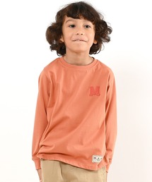 LEAD（リード）の「OCS認証 オーガニックコットン100% ロゴ【イニシャル M】長袖Tシャツ（Tシャツ/カットソー）」