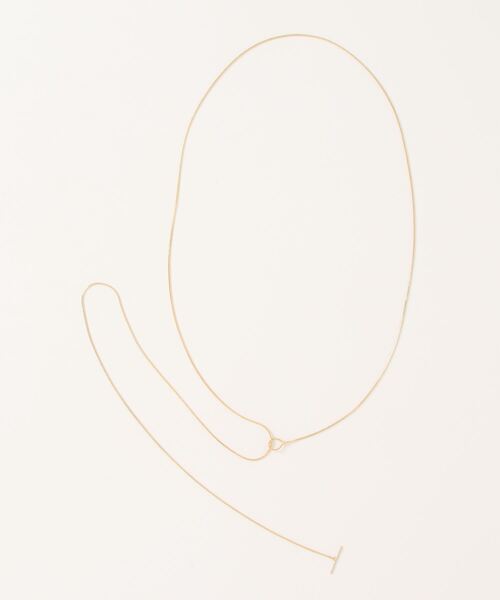 LOUNGEDRESS（ラウンジドレス）の「【GALENA/ガレナ】ロングスネークチェーンネックレス（ネックレス・レディース・ゴールド・FREE）」の2枚目の写真