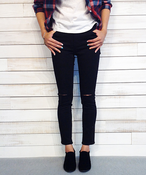 FREE'S MART（フリーズマート）の「スラッシュクラッシュパンツ（その他パンツ・レディース・グレー/ブラック・25/24/26）」の6枚目の写真