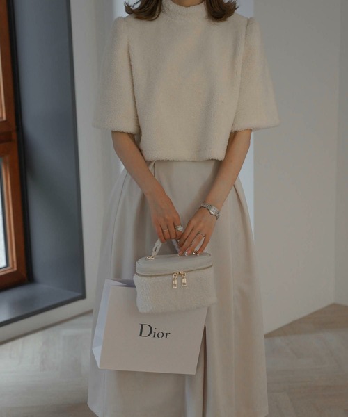HUIT bouquet(ユイット)の「もこもこ プードル トップス HUIT(その他トップス・レディース・モカ/アイボリー/ブラック・M/S)」の6枚目の写真