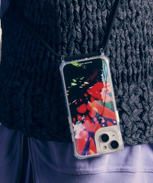 MAISON SPECIAL（メゾンスペシャル）の「《UNISEX》Multi Graphic iPhone Case with Strap for SE2/SE3/7/8/12/12Pro/13/14 ストラップ付きマルチグラフィックiPhoneケース■SE2/SE3/7/8/12/12Pro/13/14対応■【MAISON SPECIAL/メゾンスペシャル】（スマホケース/カバー・メンズ・その他2/その他11/その他3/その他8/その他10/その他7/その他12/その他9/その他6/その他1/その他5/その他4・2/1/0）」の3枚目の写真