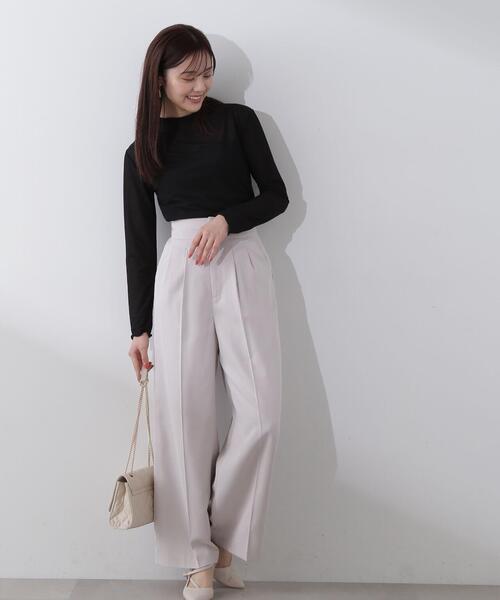 PROPORTION BODY DRESSING(プロポーションボディドレッシング)の「ハイネックシアーカットソー / 1214160100(Tシャツ/カットソー・レディース・ブラック/ホワイト・FREE)」の10枚目の写真