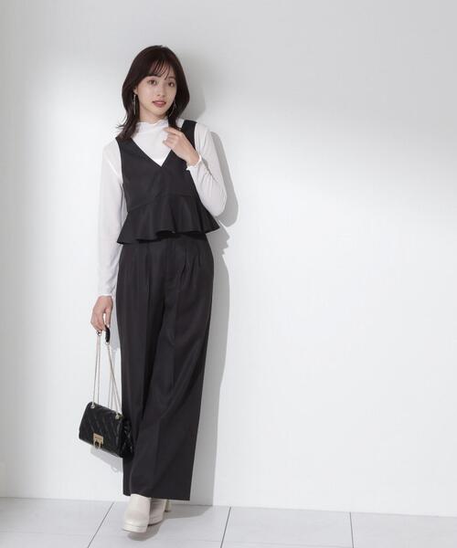 PROPORTION BODY DRESSING(プロポーションボディドレッシング)の「ハイネックシアーカットソー / 1214160100(Tシャツ/カットソー・レディース・ブラック/ホワイト・FREE)」の13枚目の写真