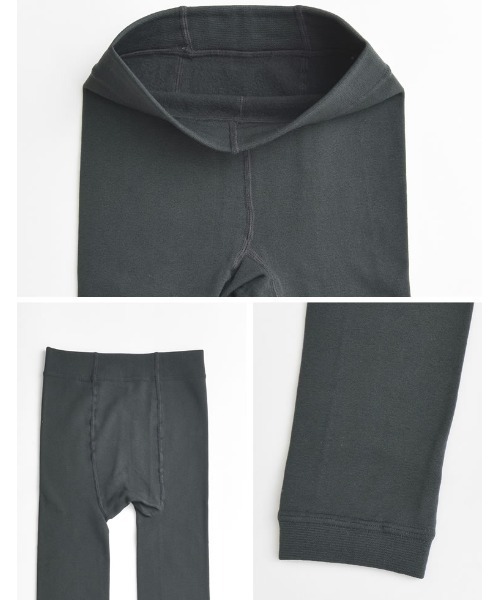 Re:EDIT（リエディ）の「150デニールあったかサーマル裏起毛レギンス[返品交換不可]（レギンス/スパッツ・レディース・チャコールグレー/ブラック/グレー・M～Ｌ/LL～3L）」の6枚目の写真